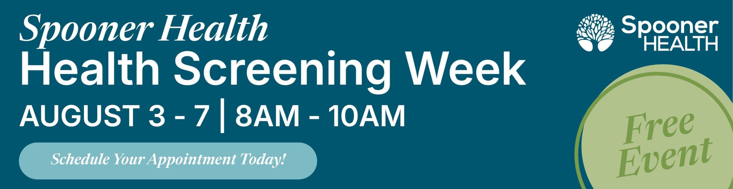 Free Health Screening Week Ad - 2026