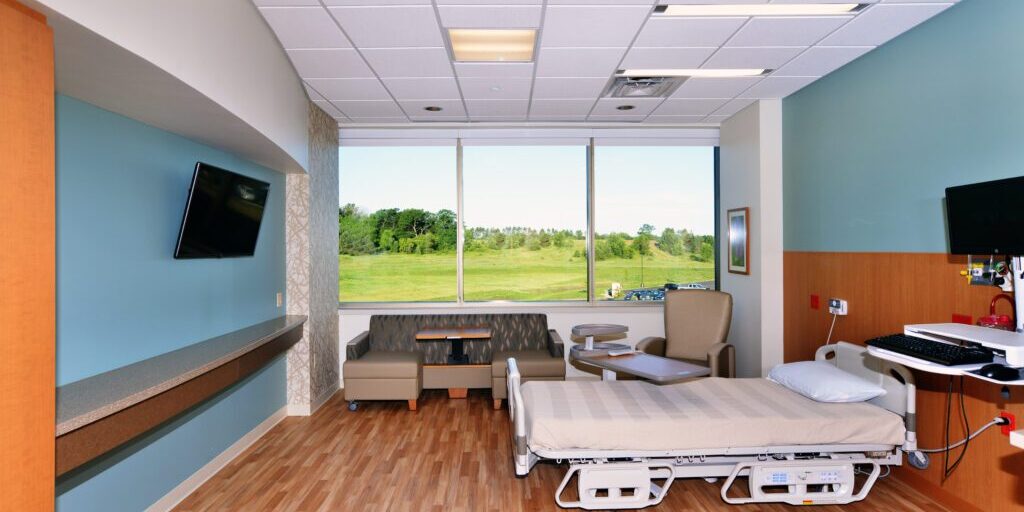 Patient Room at Spooner Health